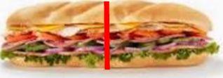Division context : At the end of the race, a family of 4 who ran the race got 3 free sandwiches for completing the race. How much of each sandwich does each family member receive?