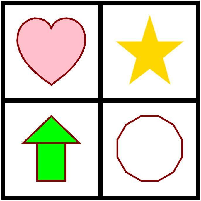 Now, students should be able to identify these same shapes in isolation from other objects (that is not to say that we can t use real world pictures to identify shapes). In G.
