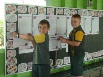 Kayden and Korbyn did an excellent job of displaying these reports as part of our school commemoration last Friday.