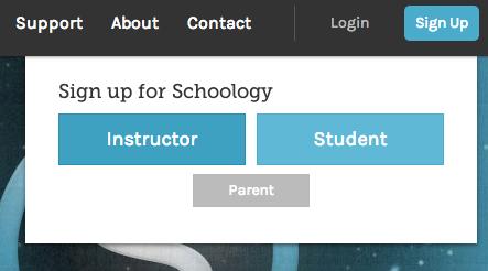 Step 1: Create a New Account Notice: Skip to Step 1.2 if you are a pilot teacher and you were giving a teacher account by EnvisionIT. 1. Go to http://www.schoology.com. 2.