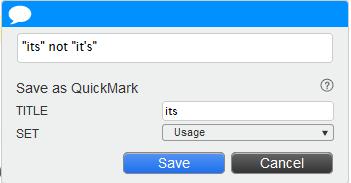 Use QuickMark Comments QuickMark Comments can be used to quickly mark an assignment by dragging-anddropping the pre-set comments onto the assignment page.