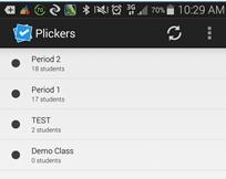 When you re ready use Plickers with students, you need both devices. Click the Live View tab on the computer.