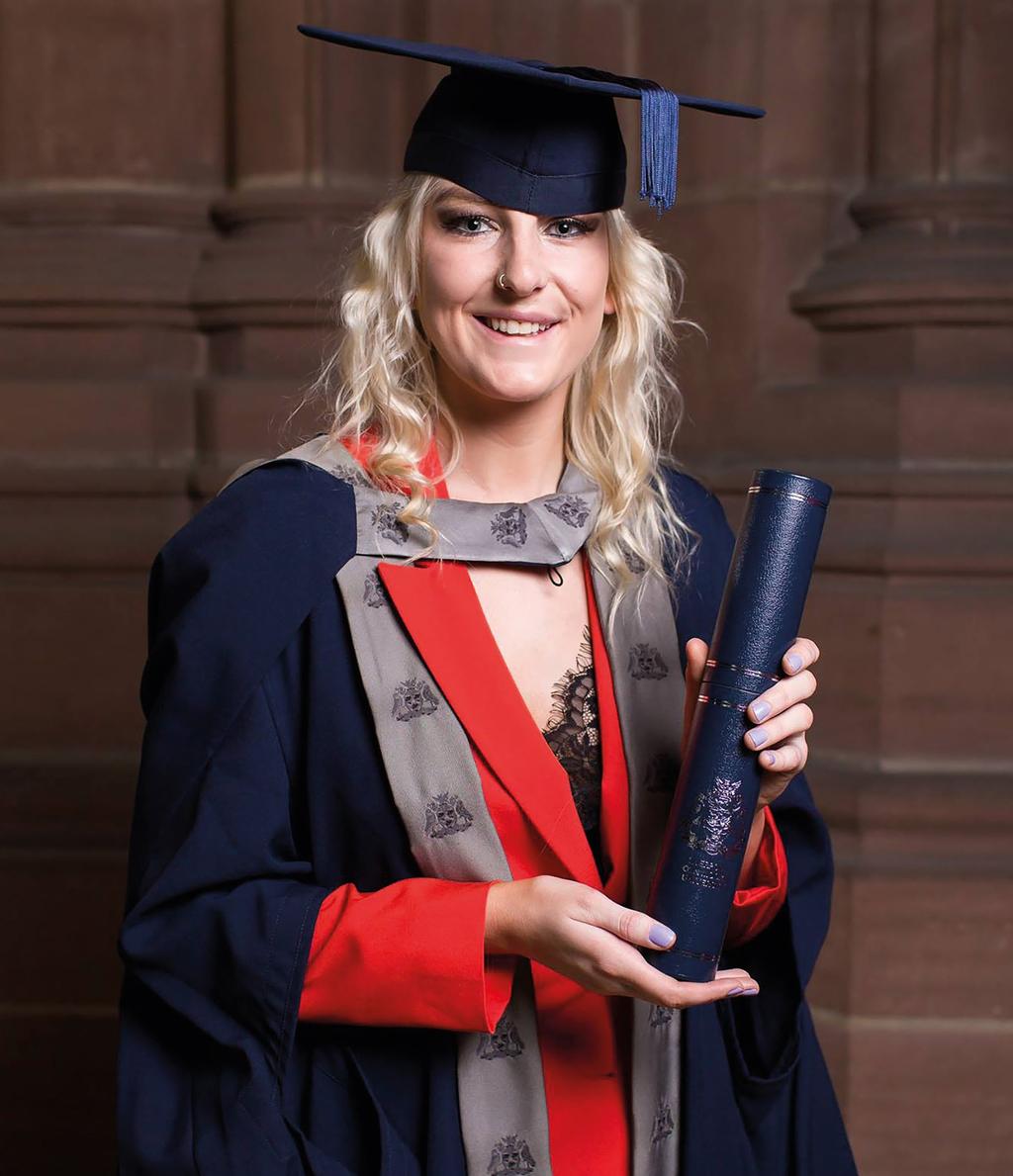 WHAT OUR STUDENTS THINK Grace Burto is part of the first cohort of studets to complete a masters degree i the MSc Policig ad Cybercrime at the Liverpool Cetre of Advaced Policig Studies.