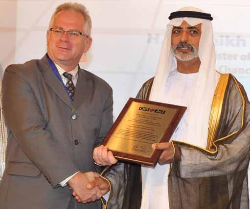 Academic Highlights Cisco recognizes innovation with award Mr Daryle Niedermayer, President of CIPS Saskatchewan in Canada, with HE Sheikh Nahayan Mabarak Al Nahayan.