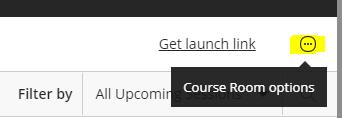 you Select Collaborate Ultra you will see the following screen All Courses have a dedicated course room