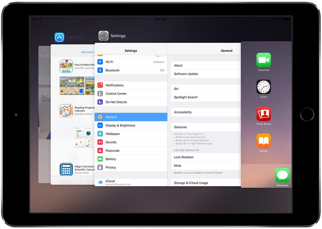 Troubleshoot Scientific Learning apps on ipad Close apps using ipad Multitasking In general, mobile digital devices such as ipad manage applications differently than computers do.