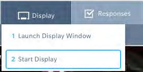 When the Projection window opens, it will show the Select the Display icon to share content message.