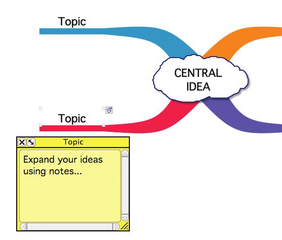 Relationship tool Connect related concepts on your mind map using the Relationship tool. Add link text or Linking Phrases to describe the association between ideas.