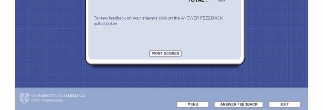 In the full test, if you want your answers explained you can click on the ANSWER FEEDBACK button at the bottom