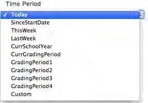 Click the Time Period pull-down menu to select the time period the report should cover.