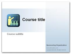The Articulate Rapid E-Learning PowerPoint Template Kit contains two PowerPoint template files: the Rapid E-Learning Course