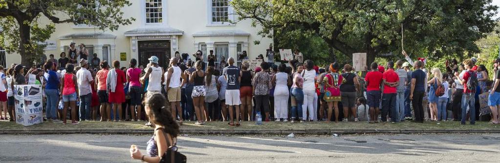 WHERE LEADERS LEARN TOGETHER FOR EQUAL ACCESS TO EDUCATION BY CHELSEA HAITH After being a depoliticised student body for almost two decades, Rhodes University joined the nation-wide protests against