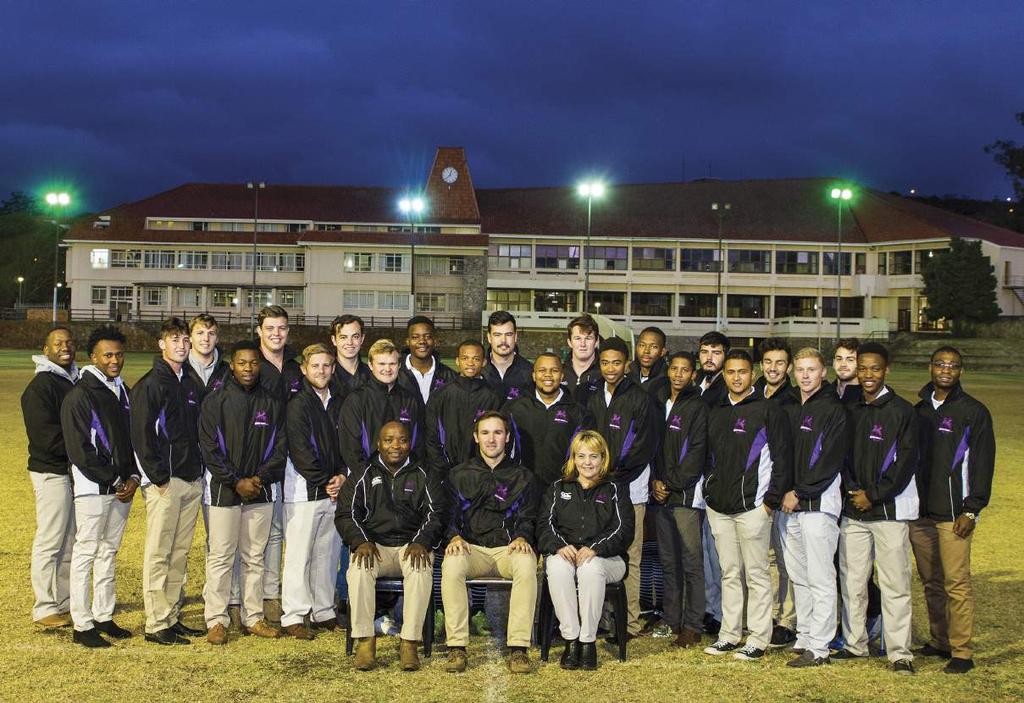 NEWS IN BRIEF RHODES RUGBY The Rhodes University Rugby Club has been on a long and intense journey. After many changes and challenges, its hard work is finally paying off.