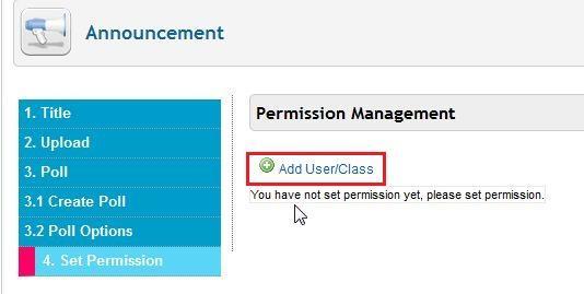 You can then set permission for the