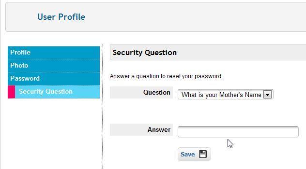 Security Question: Home General: Upon logging in, the system would bring