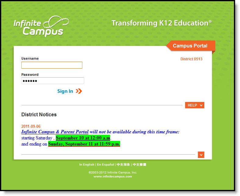 Accessing the Portal The Portal can be accessed by parents of enrolled students.
