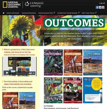 Outcomes Resource site for teachers and students. For more infromation see page 15 * Access code for extra online activities on myelt.heinle.