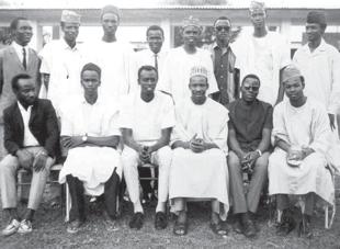 Chapter 4 Kaduna, Kano & Zaria Atiku (standing first left) with Adamawa students at the Institute of Administration, ABU Zaria.
