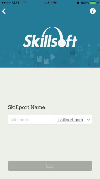 Administrator with links and instructions to install and configure the app. To install the app via an App Store 1. From the appropriate app store, search for Skillsoft Learning App. 2.