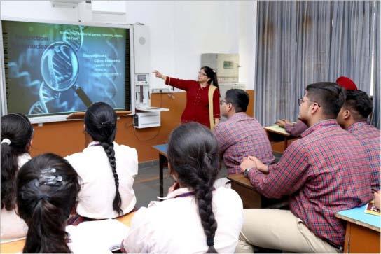 87 smart classrooms Hi-tech laboratories Well-stocked library with more than 43,000 books