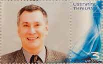 INTERNATionAL A University of Canberra lecturer had his face depicted on a postage stamp in Thailand to mark his role as head of a peak health organisation.