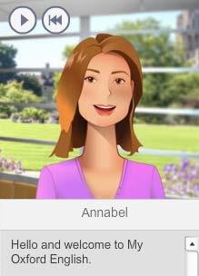 These are the contents of each section: Annabel, your virtual teacher The virtual teacher, Annabel, will help and guide you during the course.