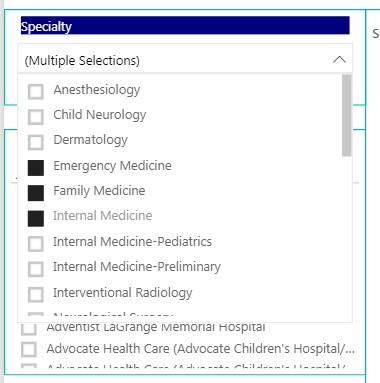 Slicer Dropdown list Click the arrow on the drop down list to expand/retract the list Clearing the selections on slicers Power BI retains the selections made to the report s