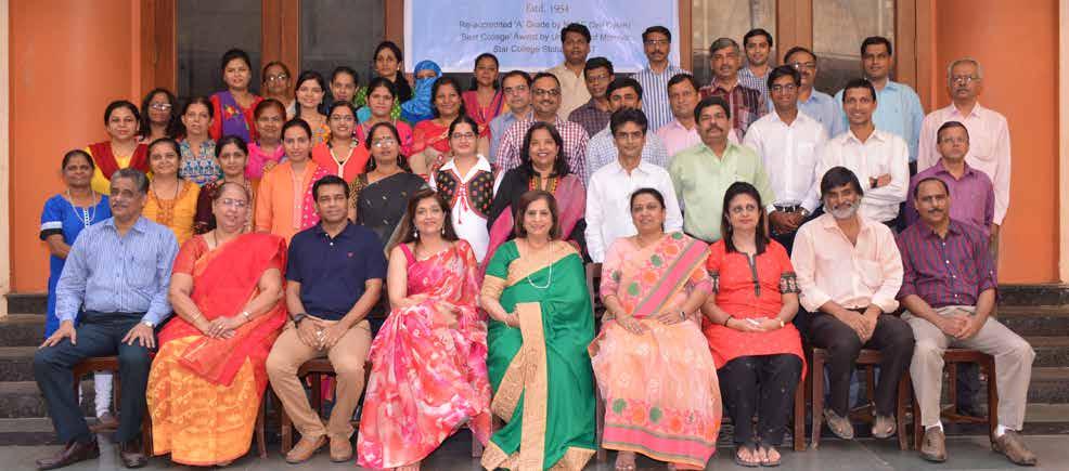 junior COLLEGE science faculty 2015-2016 I Row: (Sitting) (L-R): (1) Mr. N. D. Telang (2) Mrs. V. M. Mahimkar (3)Mr. A. V. Raikar (4) Mrs. Mehak Gvalani- Vice-Principal (5) Principal- Ms. Manjula J.