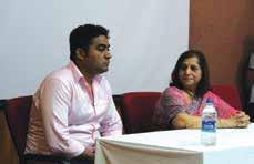Mr. Vishal Gaikwad with Principal Ms. Manju Nichani theme for this year s event was Speaking up for her.
