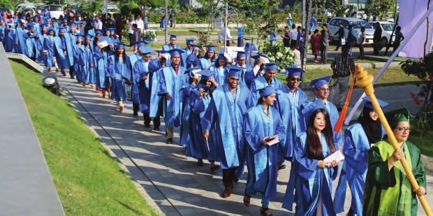 Five thousand guests, graduating students and their parents/guardians were joined by staff, faculty members, distinguished guests and media representatives.
