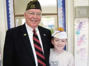 William requested a Veterans of Foreign Wars cap for his birthday last year. He wore his cap to school to show his support for veterans.