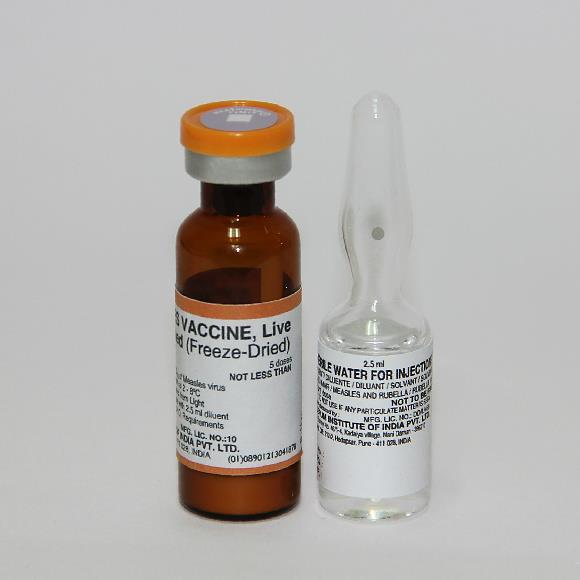 Measles 5 dose vial