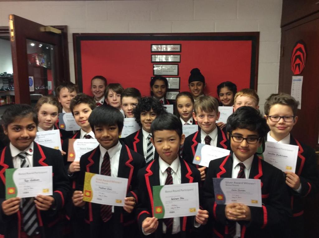 Congratulations to our National Primary Maths Challenge Winners!