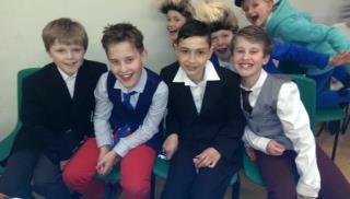 to Mrs Smart, these they could then exchange for an Easter egg or two! That same evening children Years 3 and above participated in the annual Pop Mime competition.