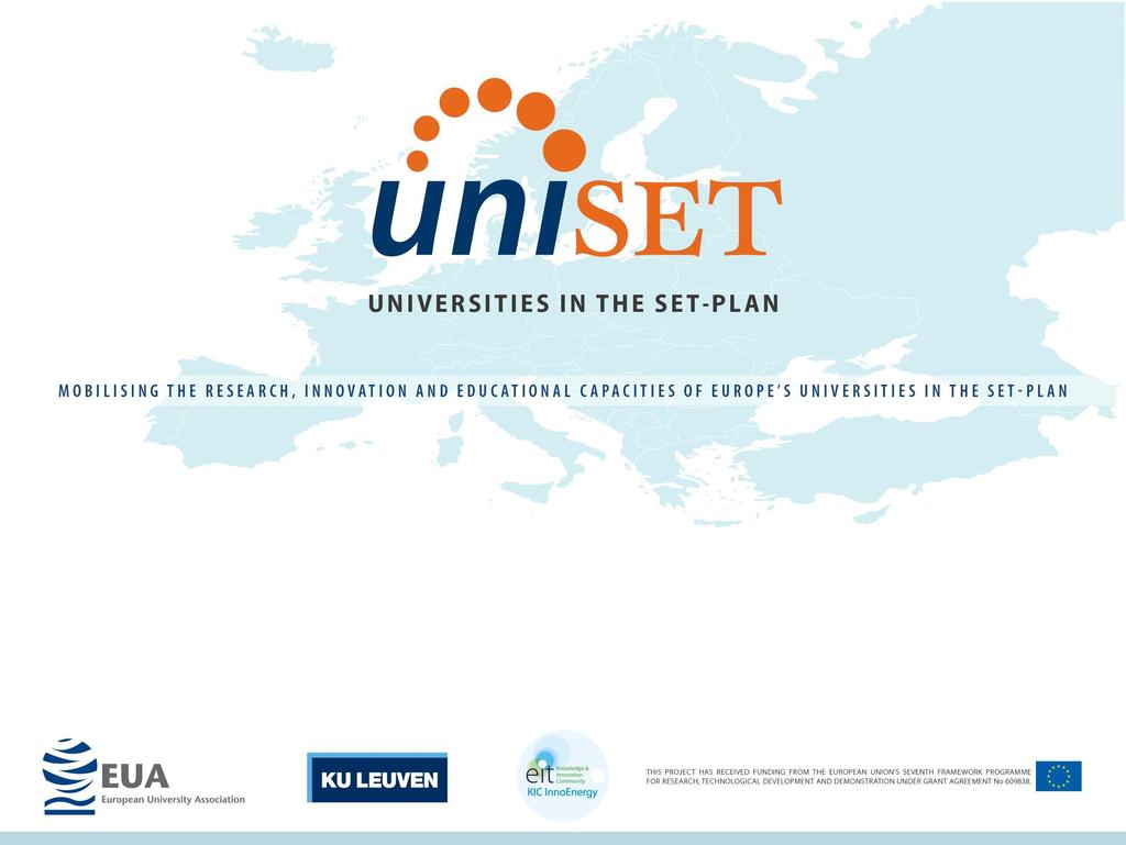 The UNI-SET Universities Survey First findings from phase I and II Dr Lidia Borrell-Damian, Director,