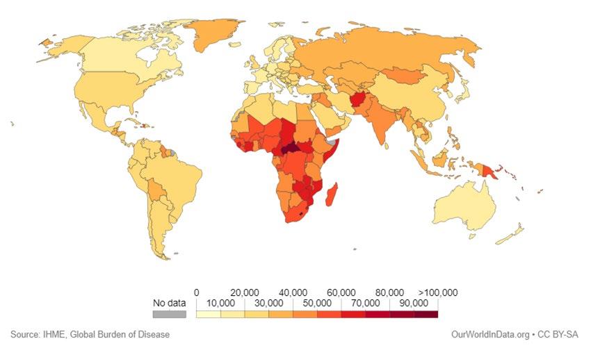 Burden of Disease Across the World Developed Higher standard of living Diverse