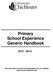 Primary School Experience Generic Handbook