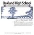 Oakland High School An International Baccalaureate World School