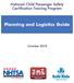 National Child Passenger Safety Certification Training Program. Planning and Logistics Guide