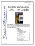 English Language Arts (7th Grade)