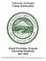 University of Oregon College of Education School Psychology Program Internship Handbook
