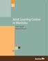 Adult Learning Centres in Manitoba Annual Report