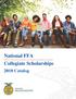 National FFA Collegiate Scholarships Catalog