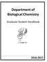 Department of Biological Chemistry