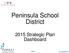 Peninsula School. District Strategic Plan Dashboard.  Slide 1.