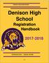 Denison High School Registration Handbook