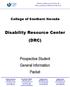 Disability Resource Center (DRC)