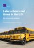 Later school start times in the U.S.