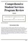 Comprehensive Student Services Program Review