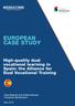 EUROPEAN CASE STUDY High-quality dual vocational learning in Spain: the Alliance for Dual Vocational Training